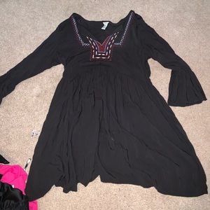 Black dress with embellishments